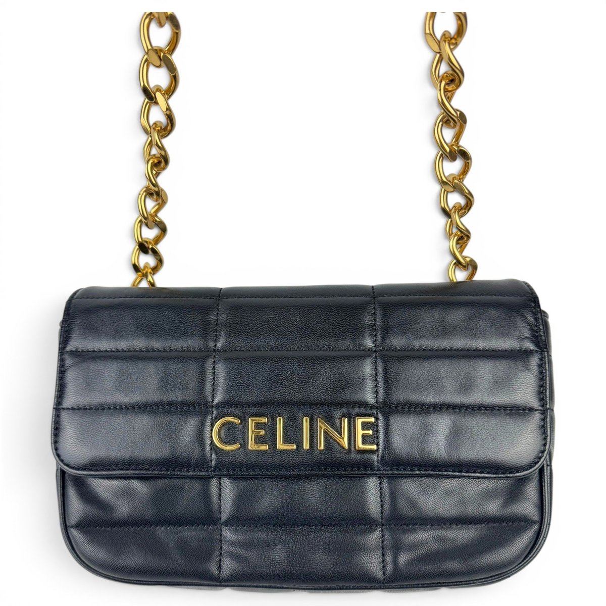 Triomphe chain leather crossbody bag