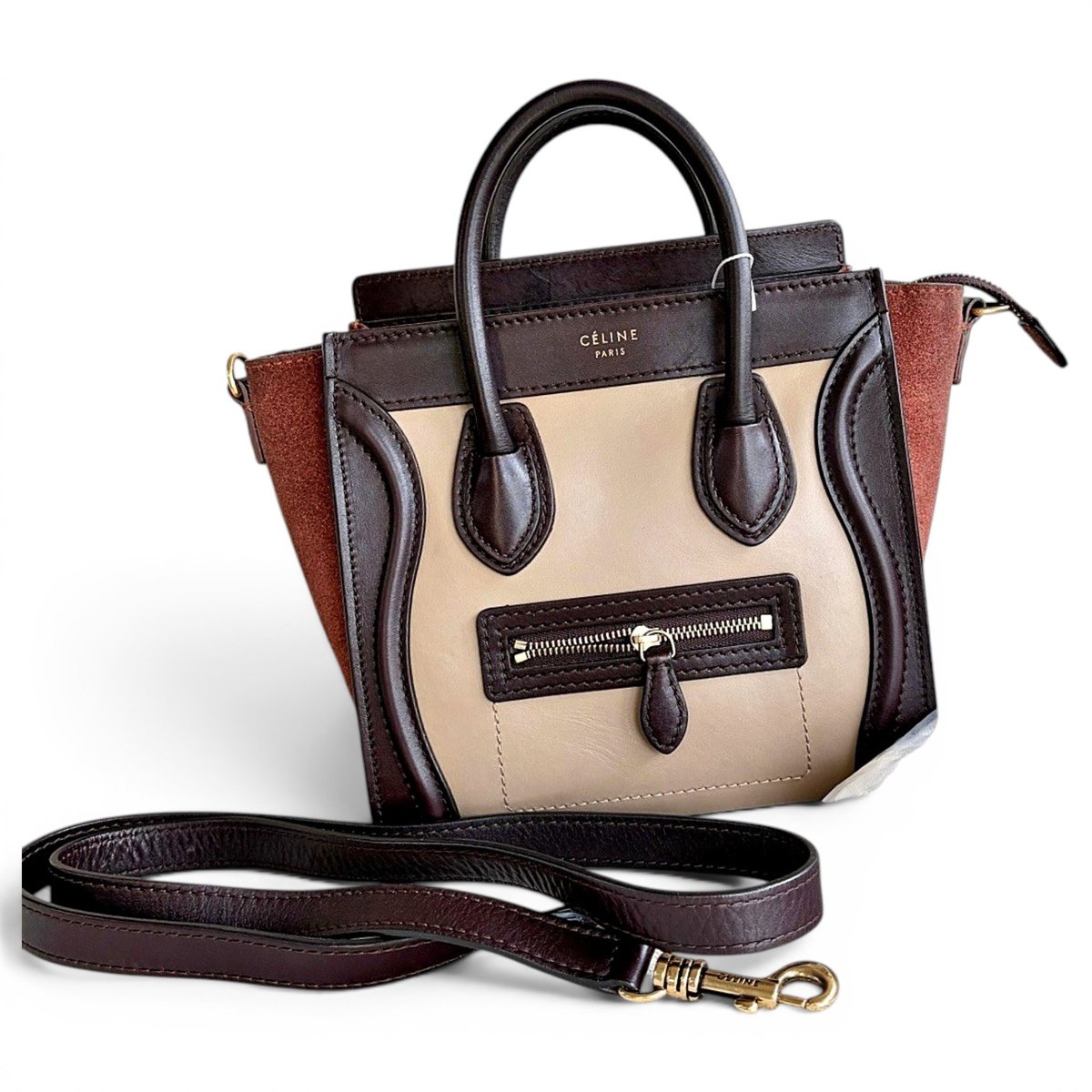 Luggage leather handbag