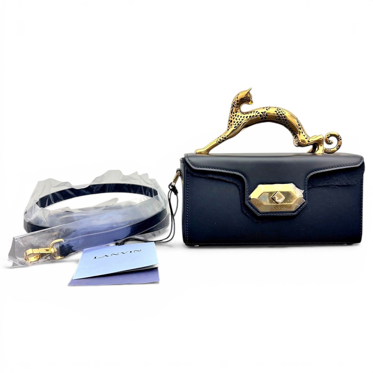 Pencil Chat leather handbag