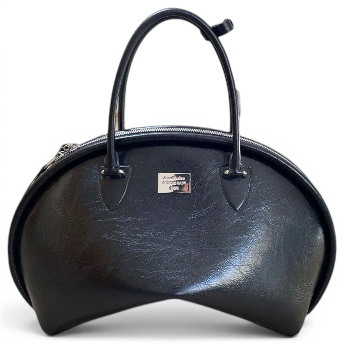 Leather bowling bag