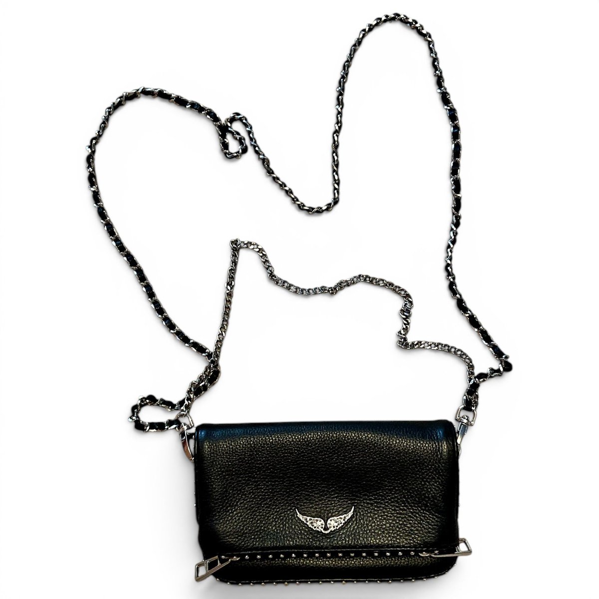 Rock leather crossbody bag