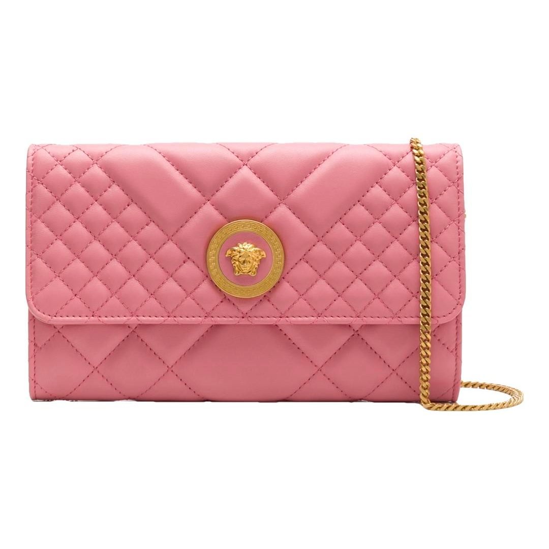 Leather clutch bag