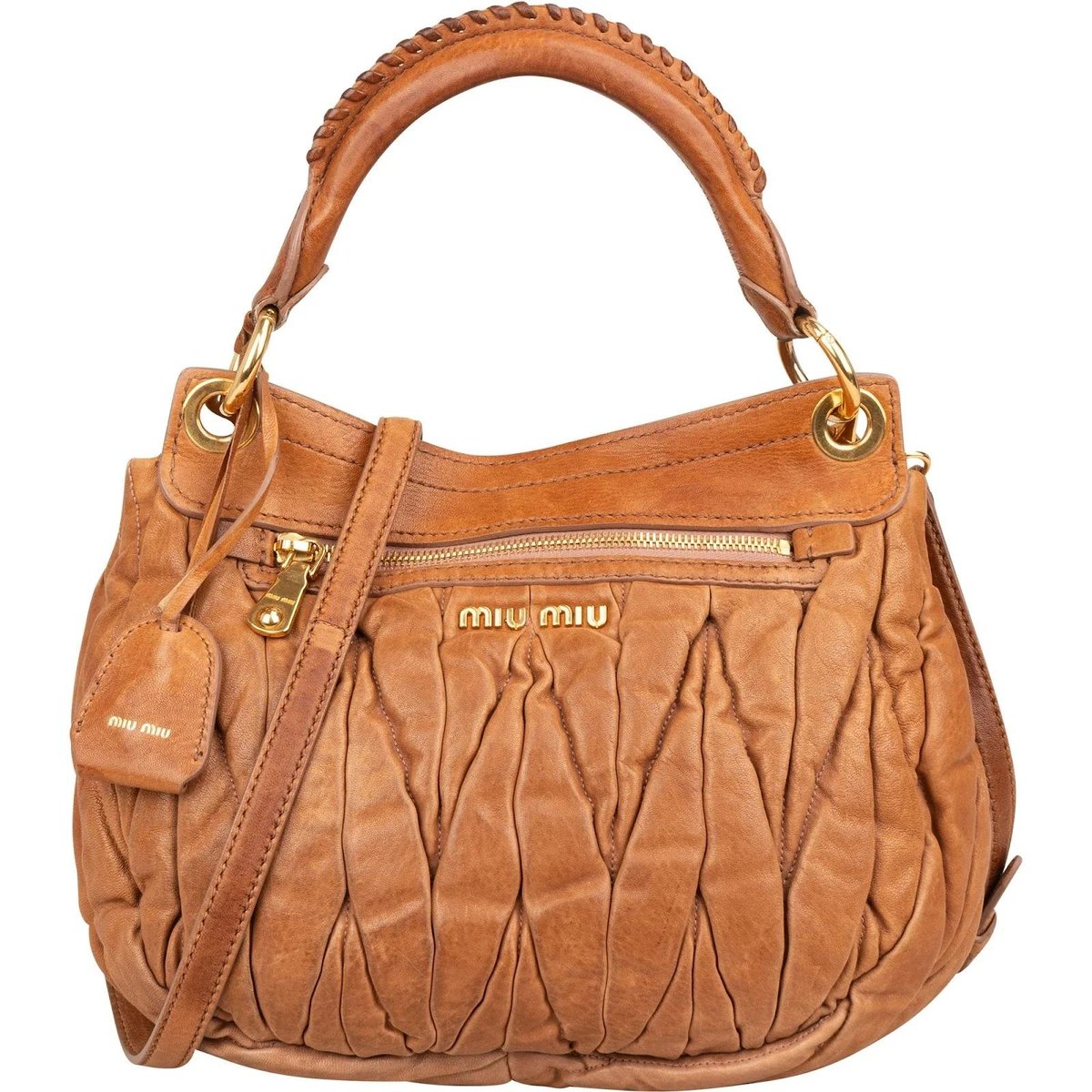 Coffer leather handbag