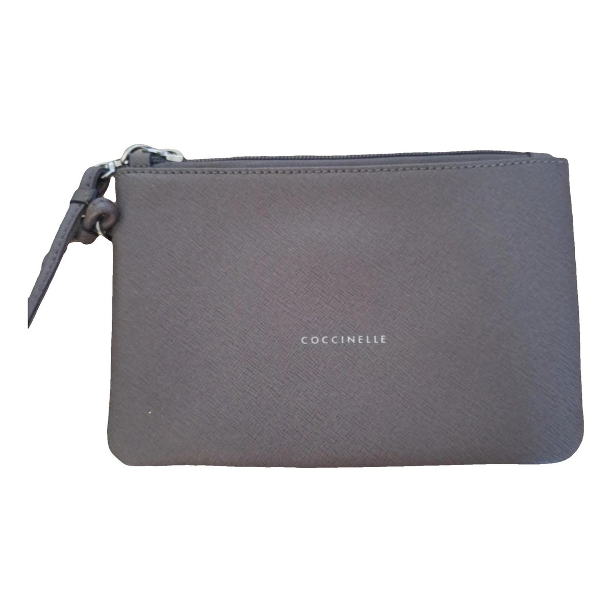 Leather clutch bag