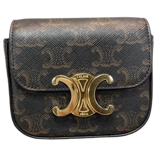 Triomphe leather handbag