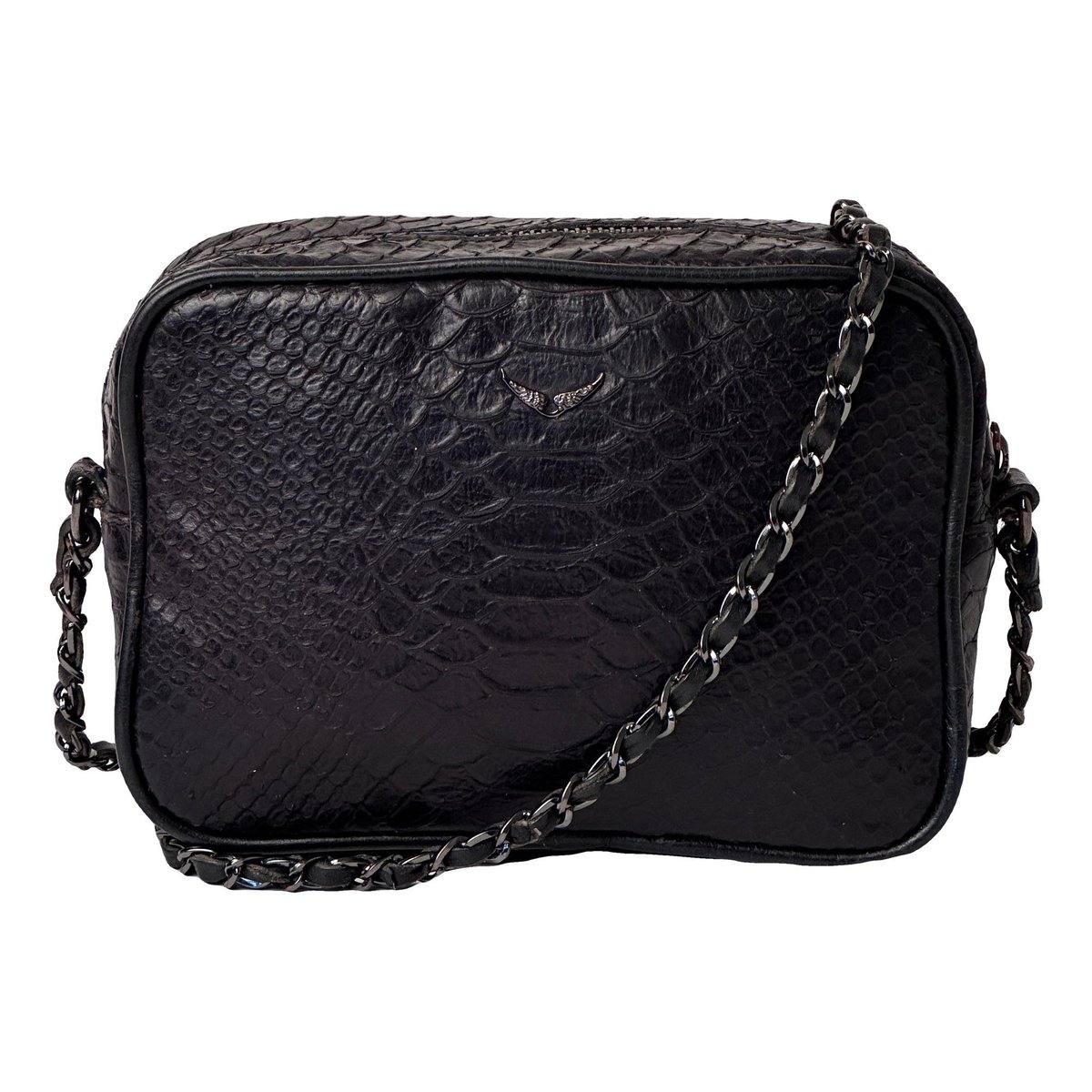 Rock leather crossbody bag