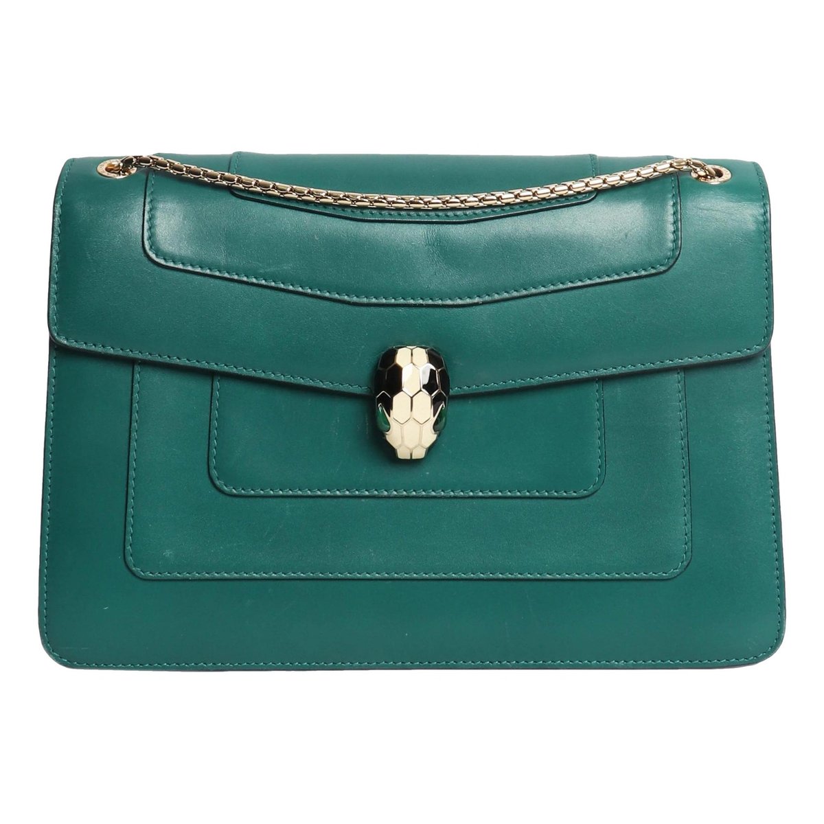 Serpenti leather handbag