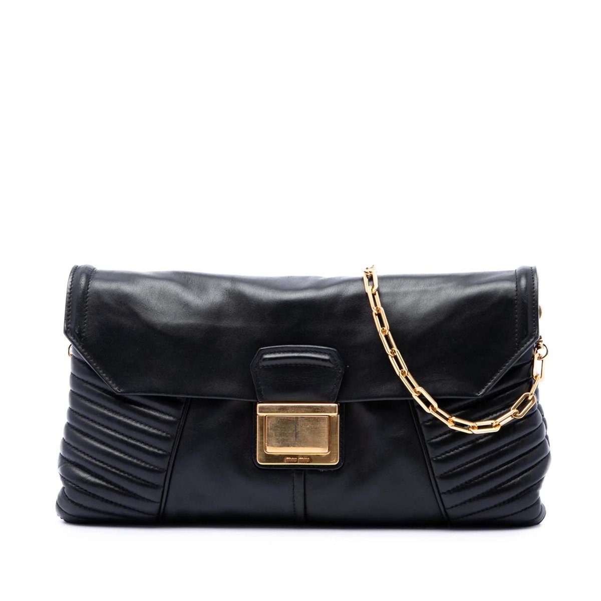Matelassé leather handbag
