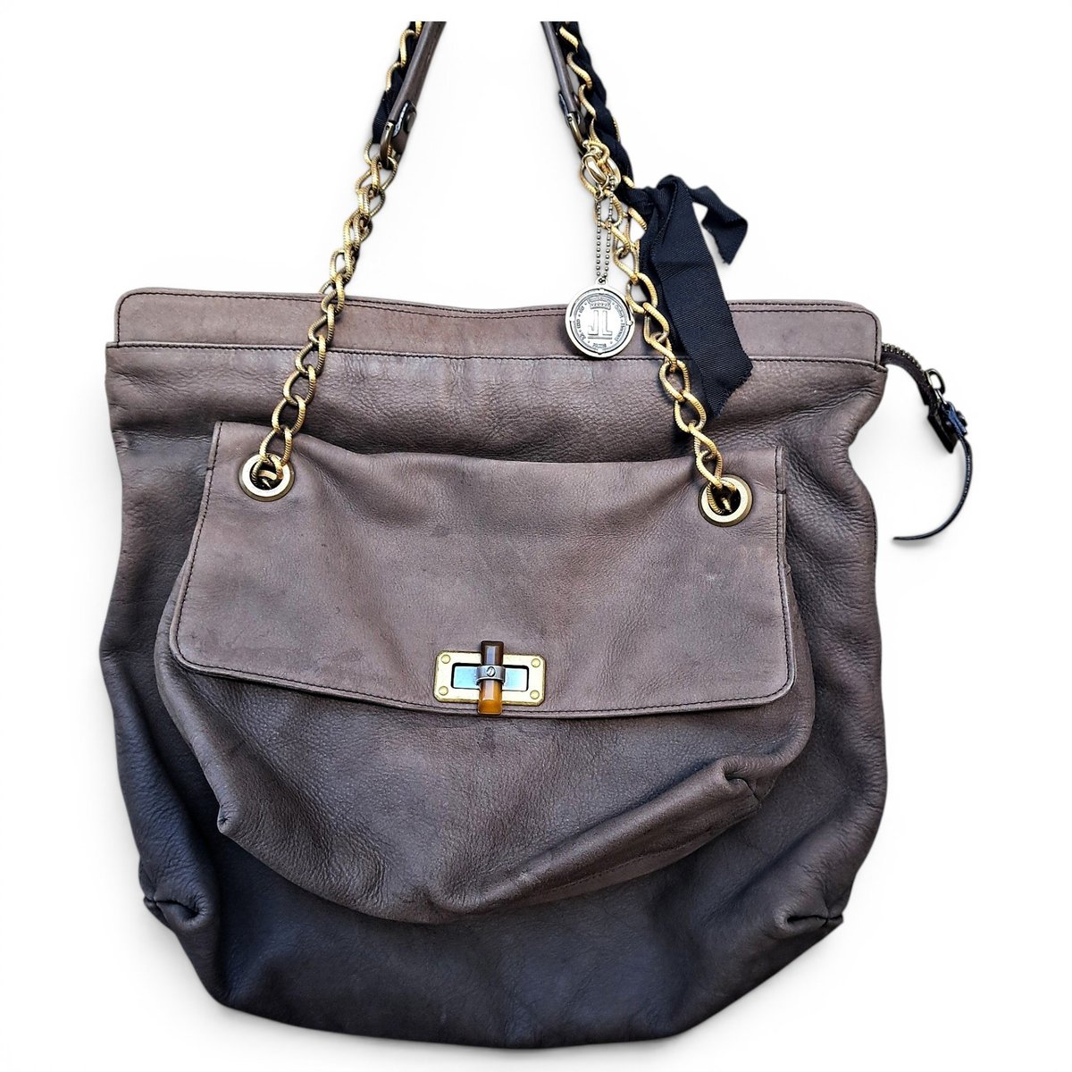 Happy leather handbag