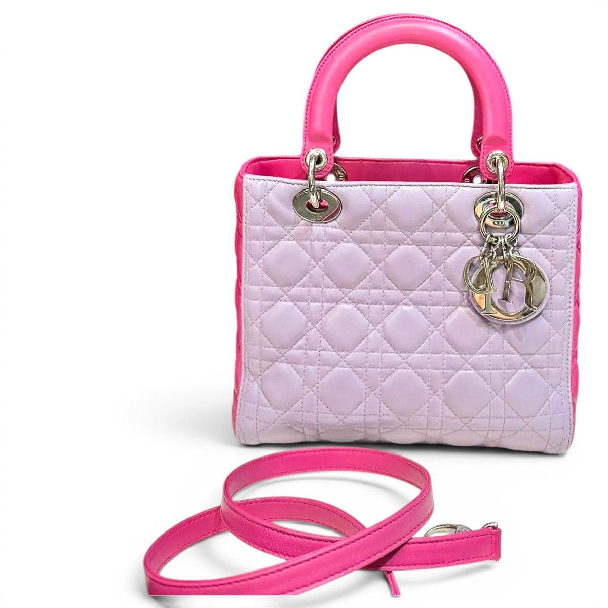 Lady Dior leather handbag