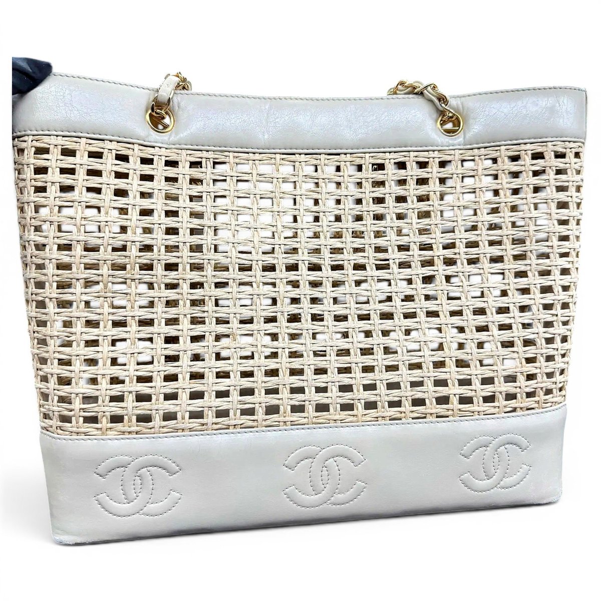 Deauville Chain leather tote