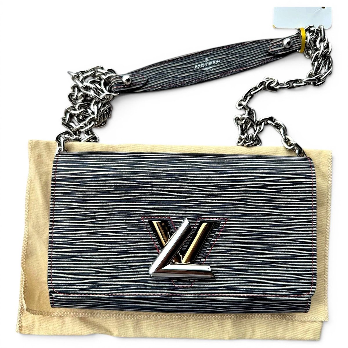 Twist leather handbag