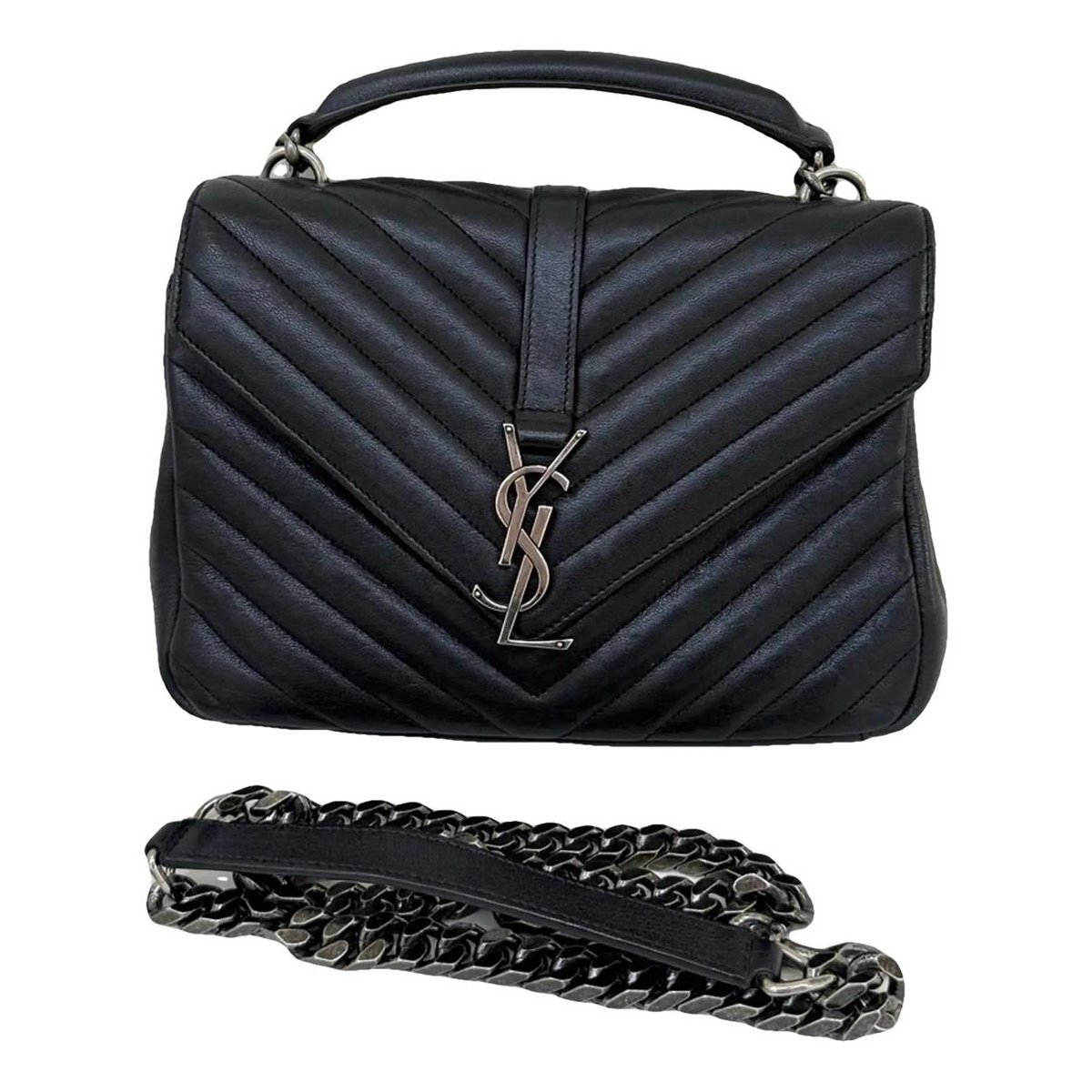 Collége monogramme leather crossbody bag