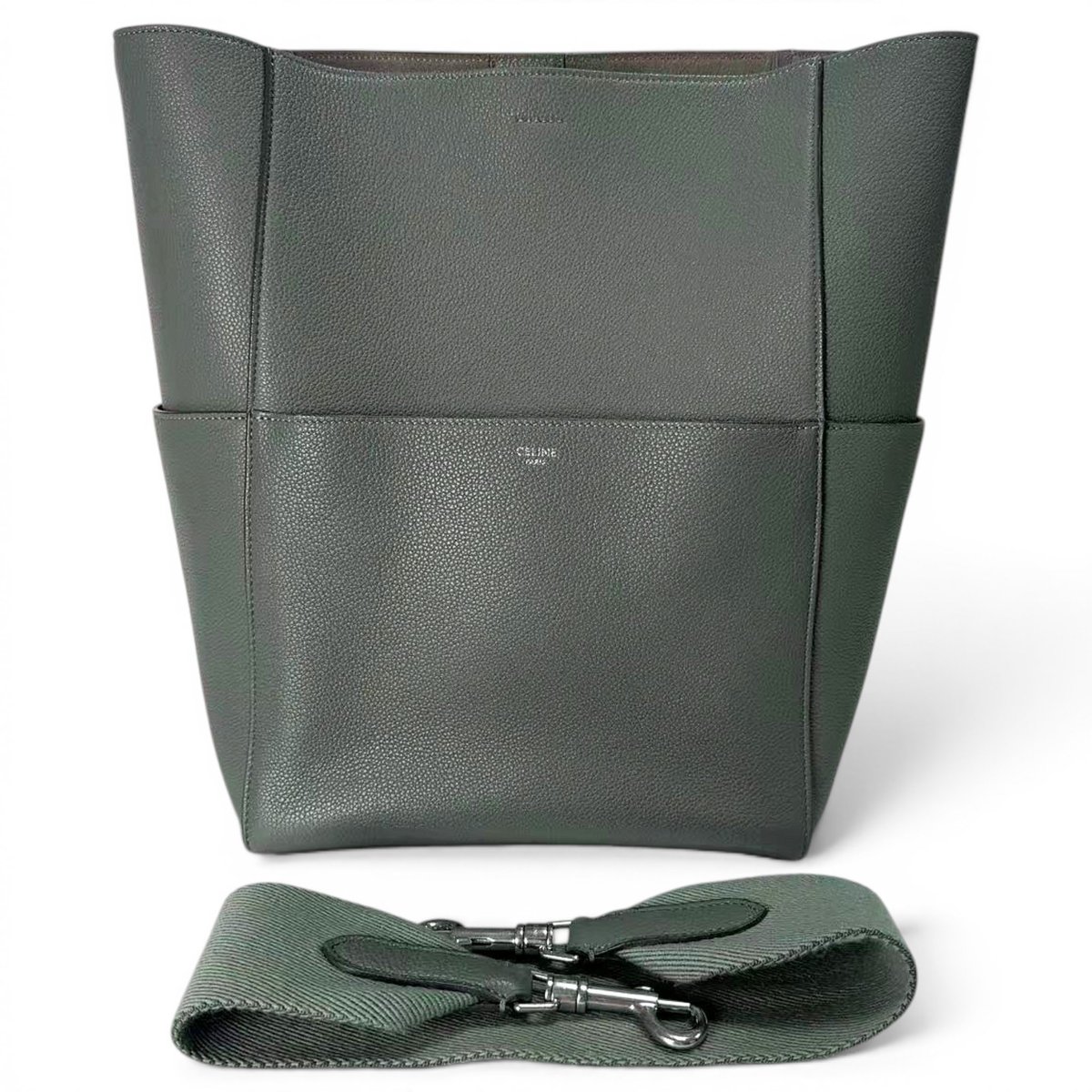 Seau Sangle leather tote