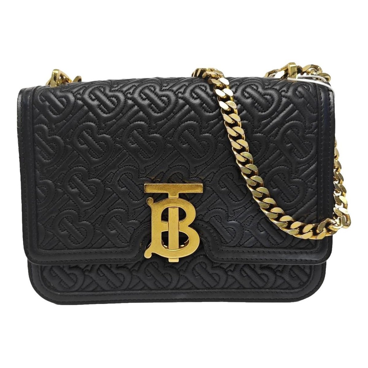 TB leather handbag