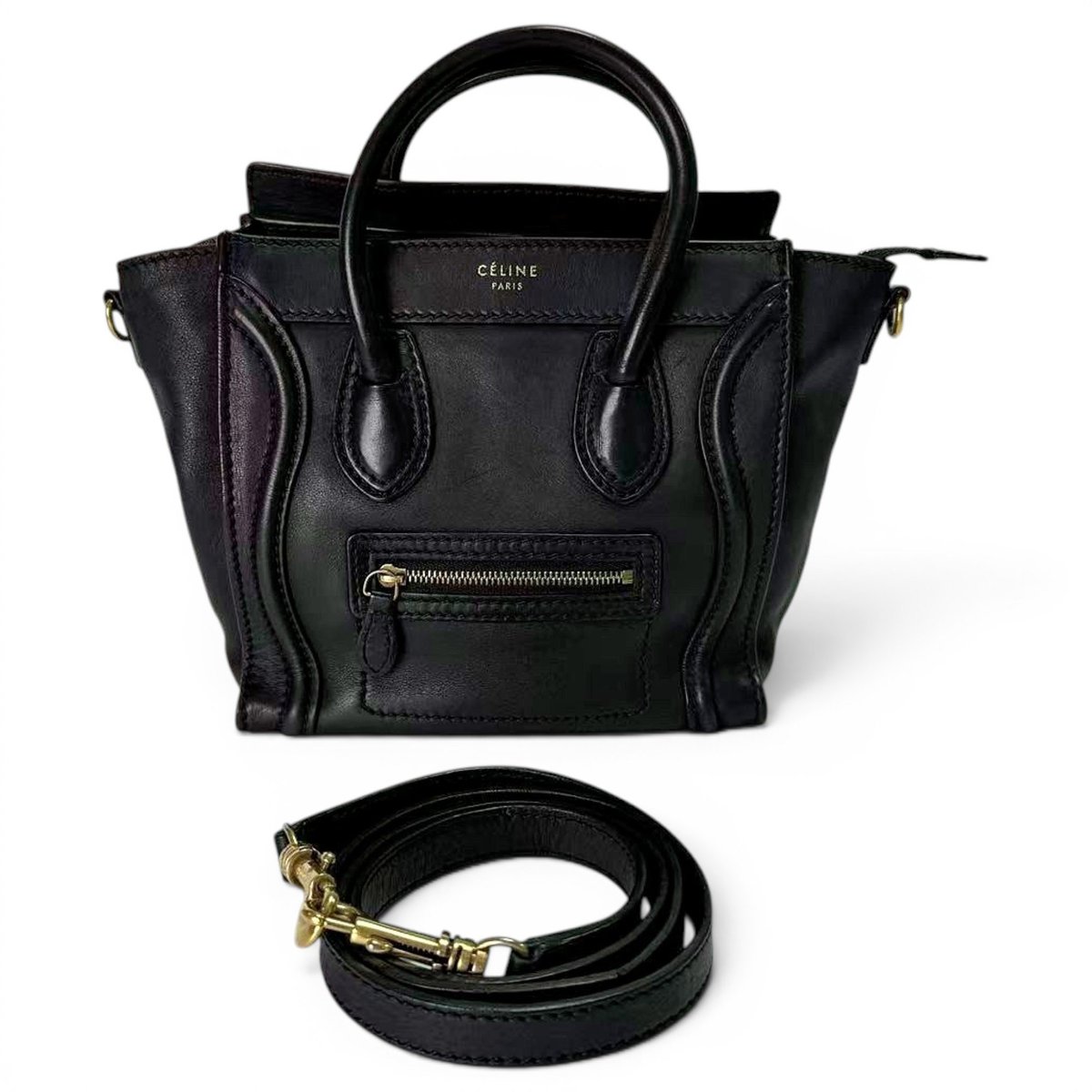 Nano Luggage leather handbag
