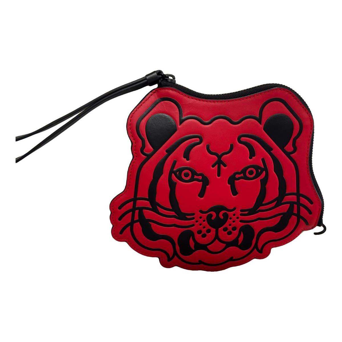 Leather clutch bag