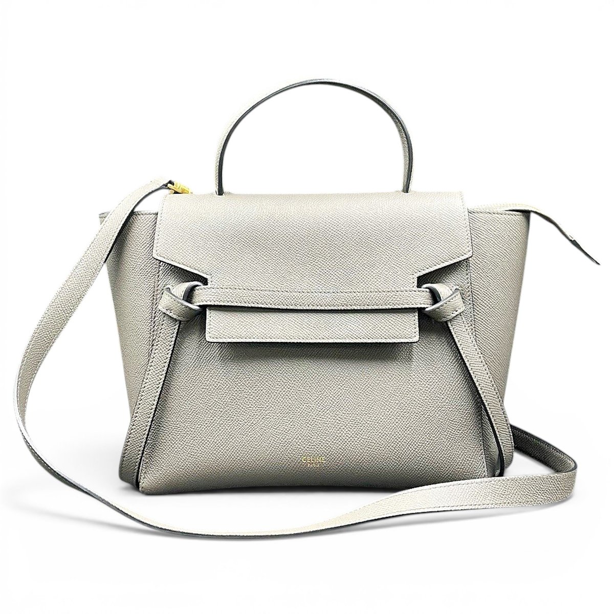 Belt leather handbag