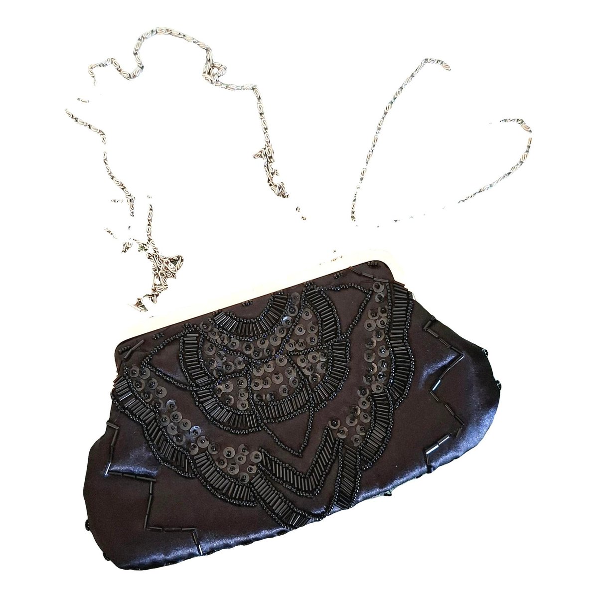 Silk clutch bag