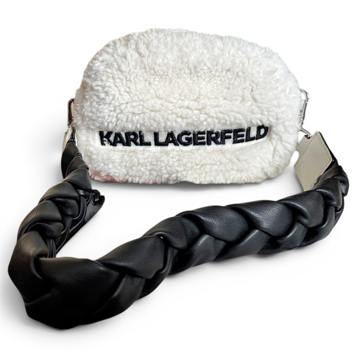 Faux fur crossbody bag