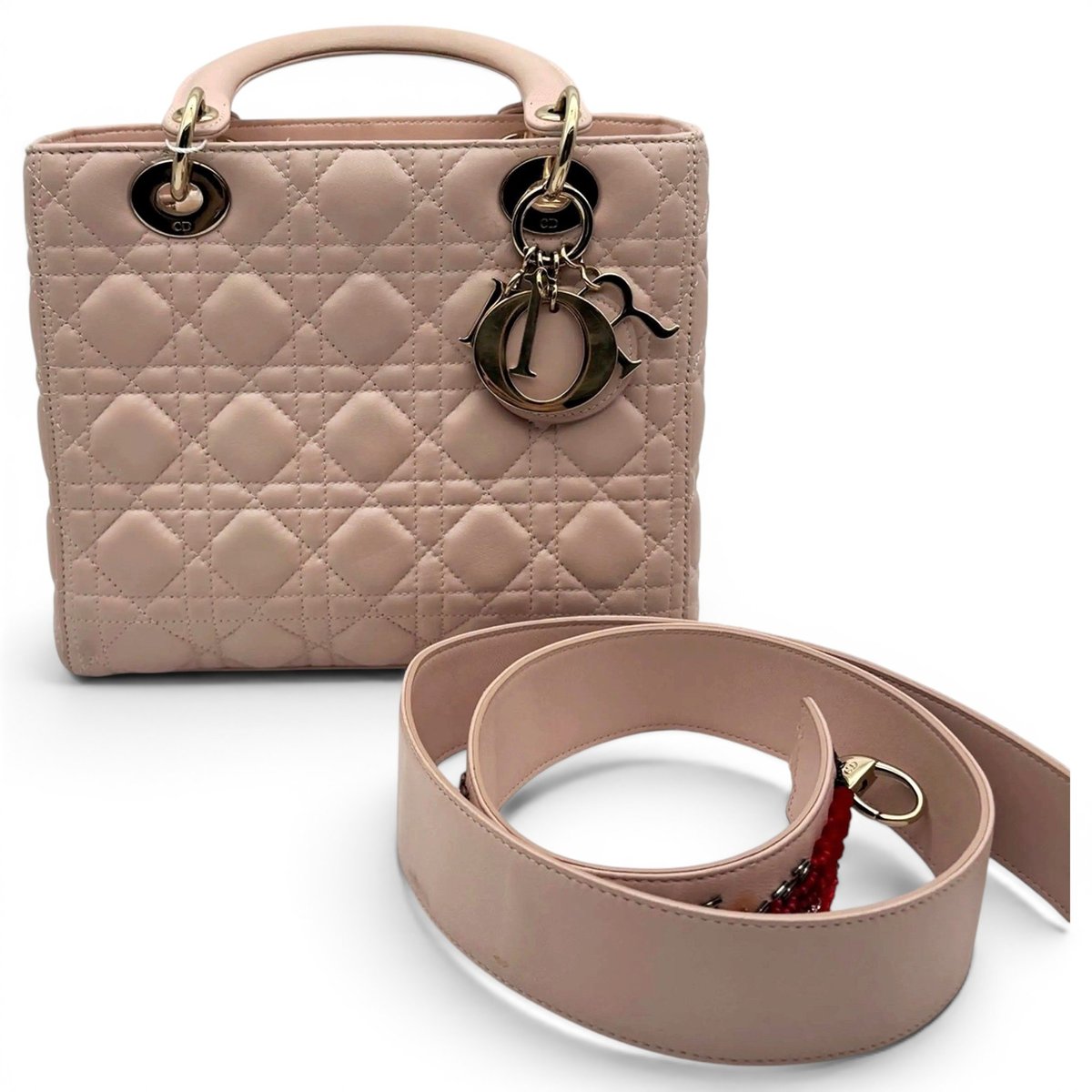 Lady Dior leather handbag