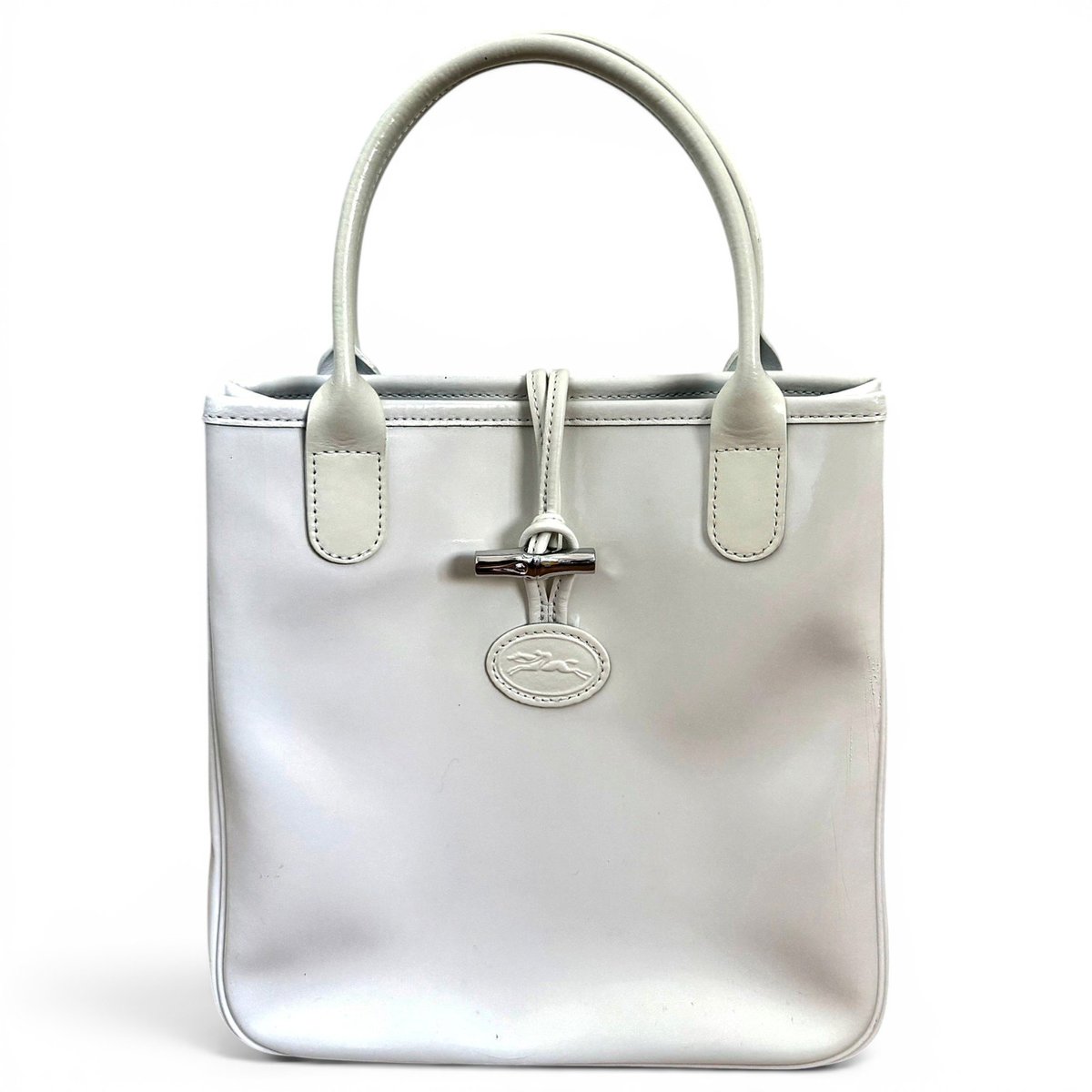 Roseau patent leather handbag