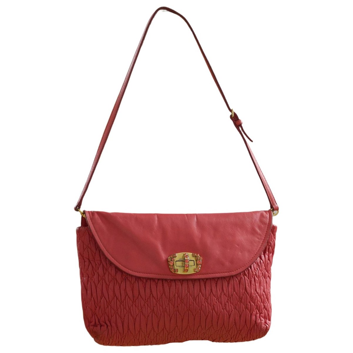 Matelassé leather handbag
