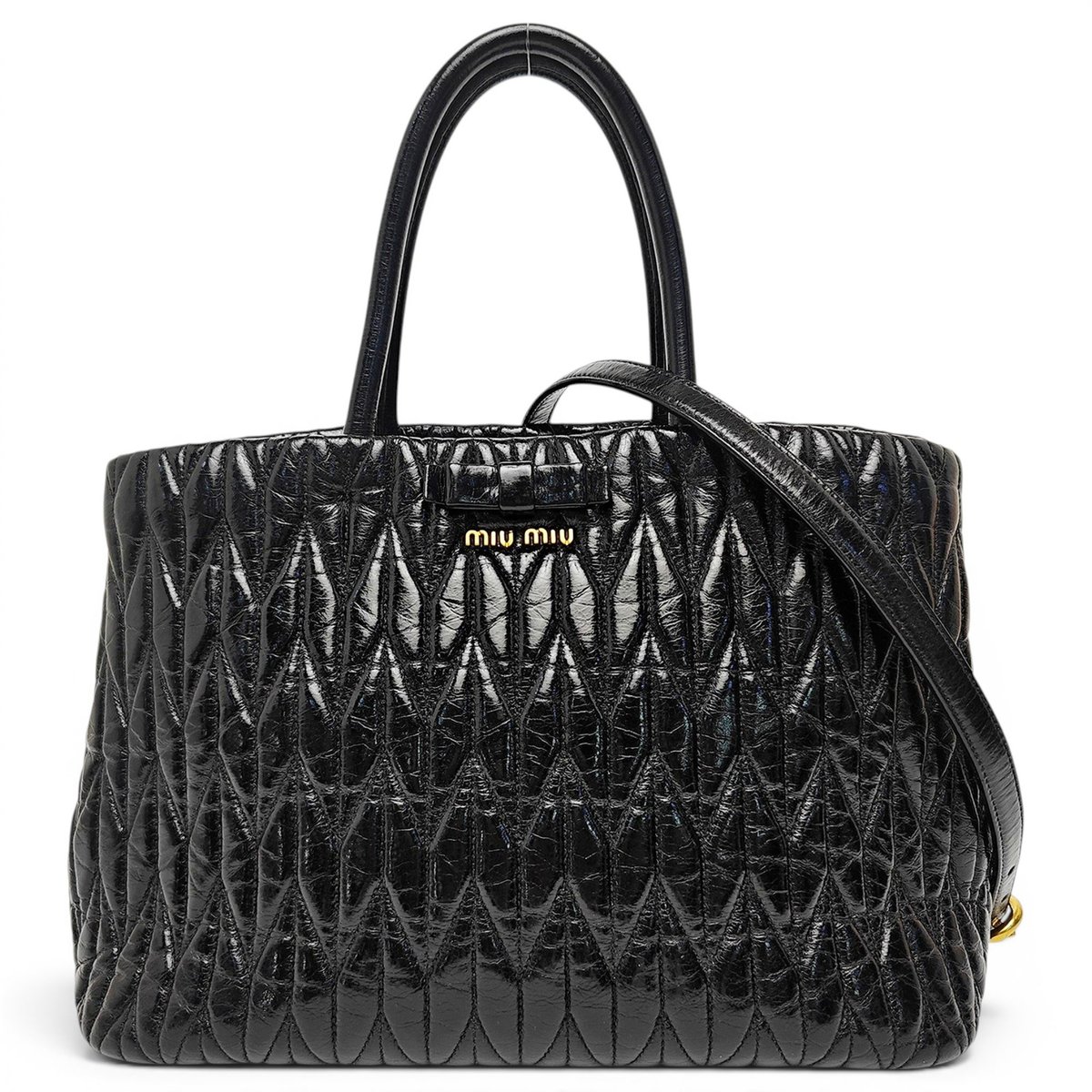 Miu Wander leather handbag
