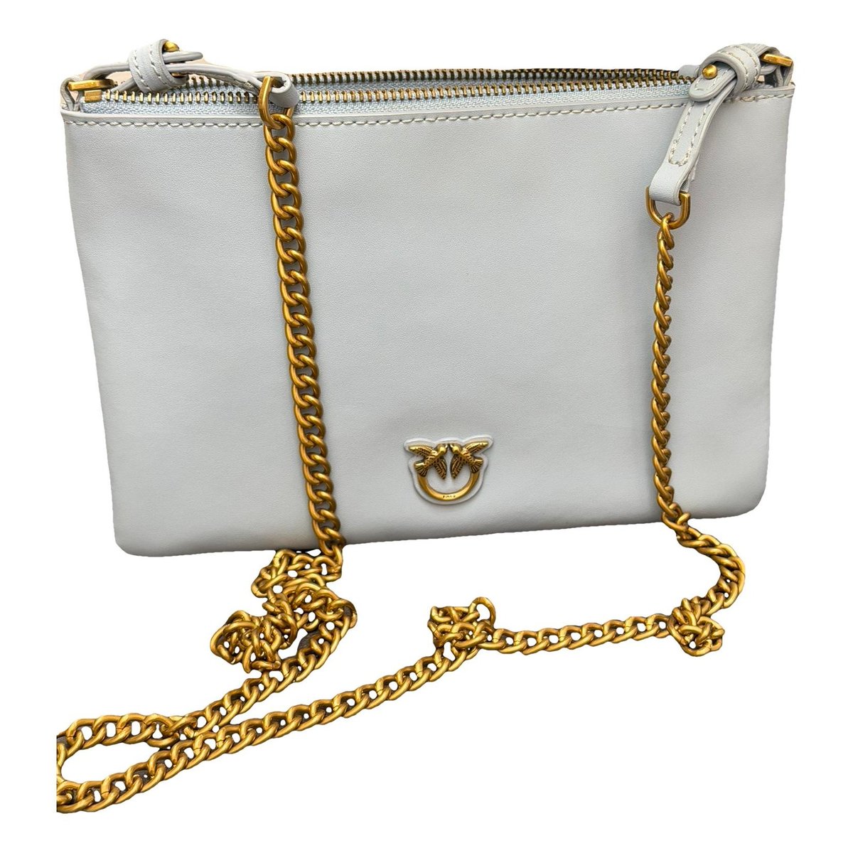 Leather clutch bag