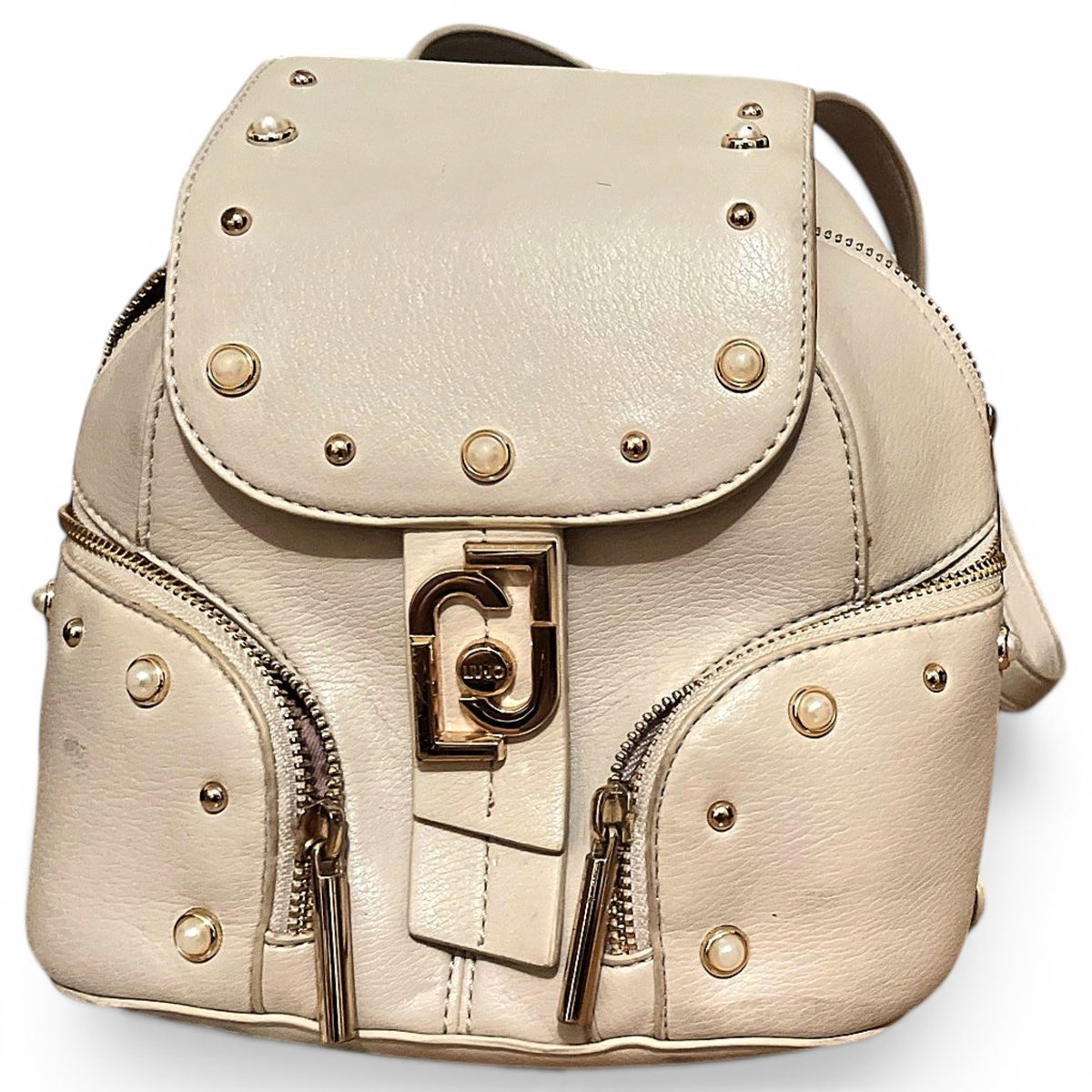 Leather backpack