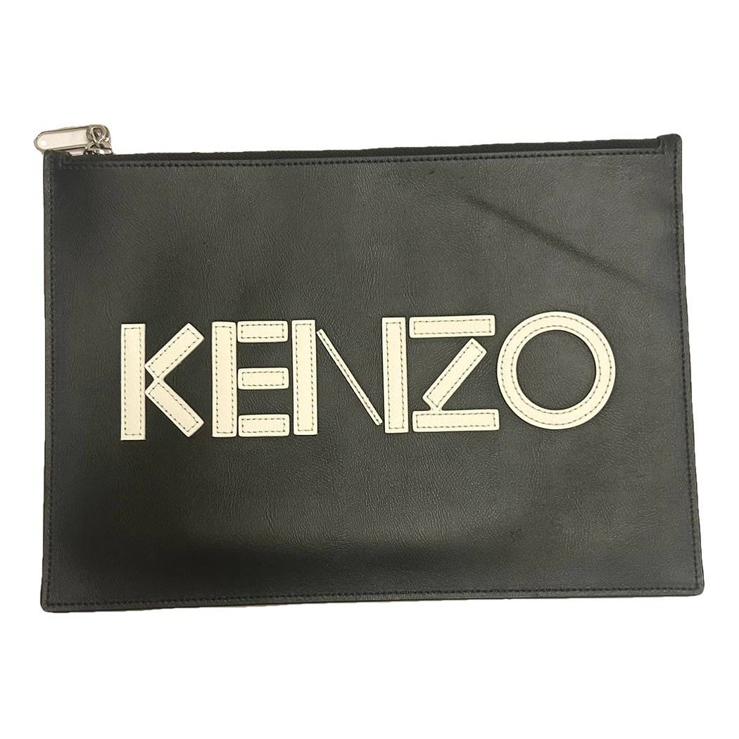 Leather clutch bag