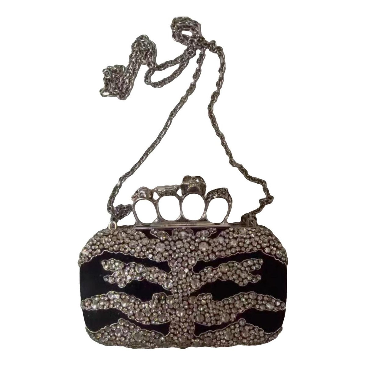 Skull clutch bag
