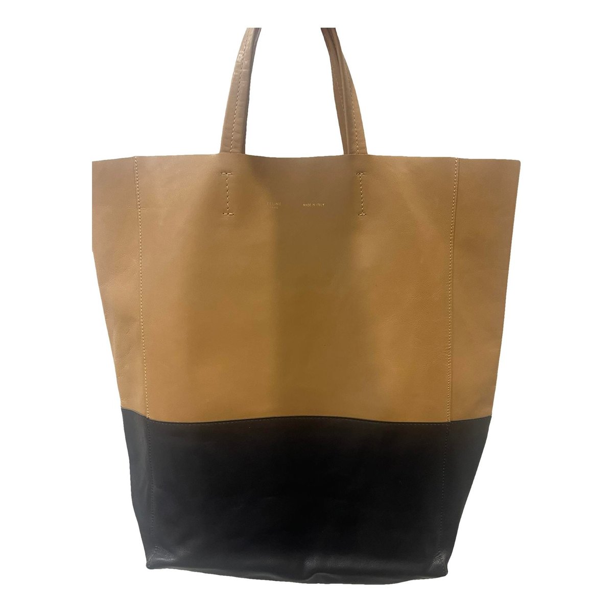 Cabas leather handbag