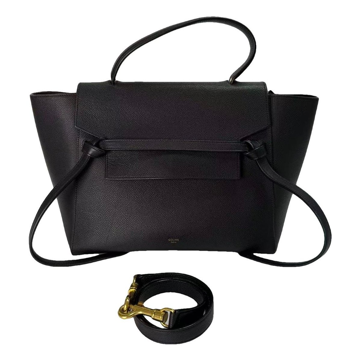 Belt leather handbag