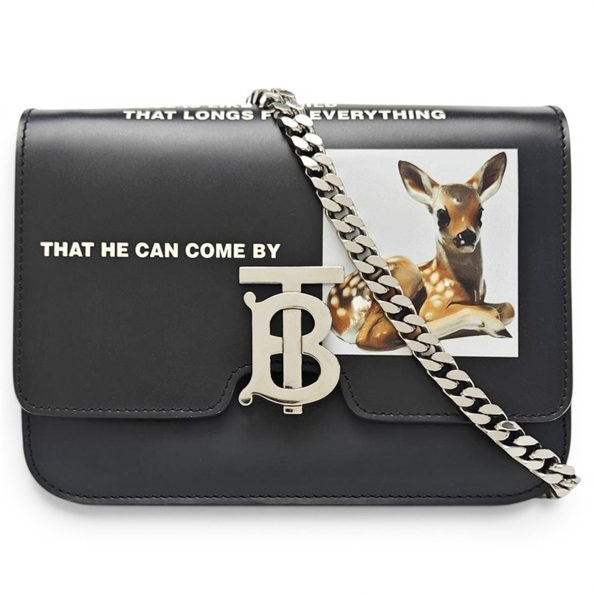 TB leather handbag