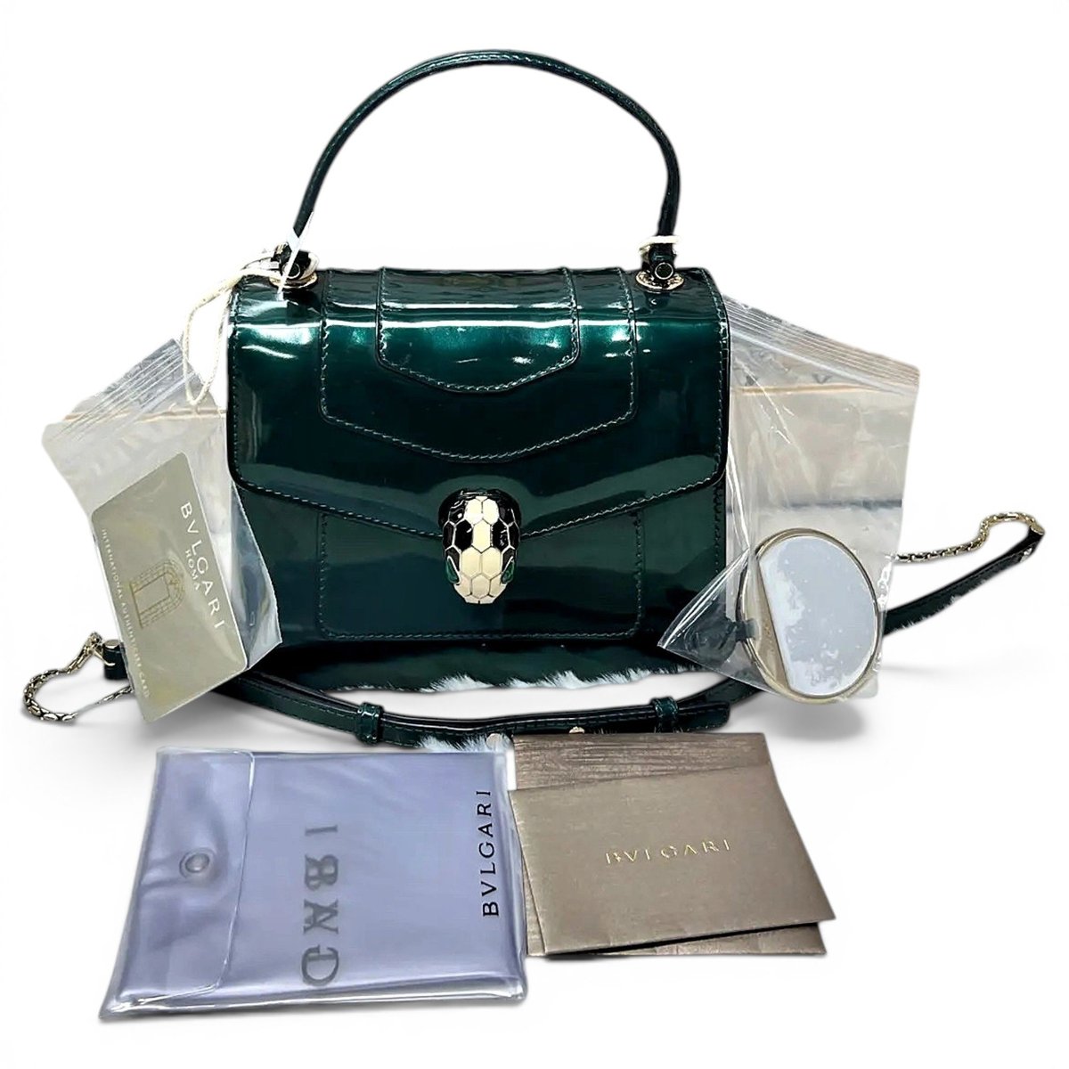 Serpenti leather crossbody bag