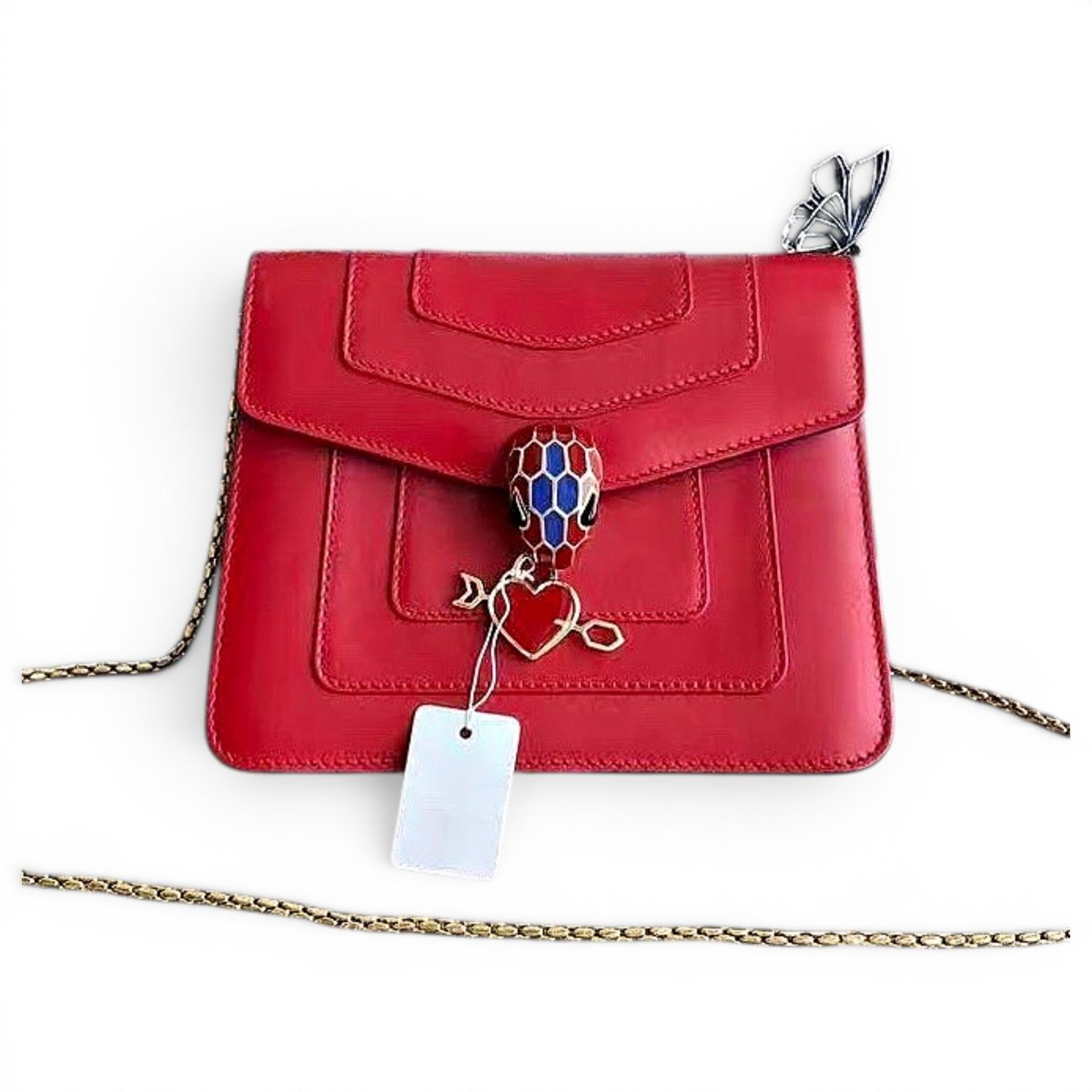 Serpenti leather crossbody bag