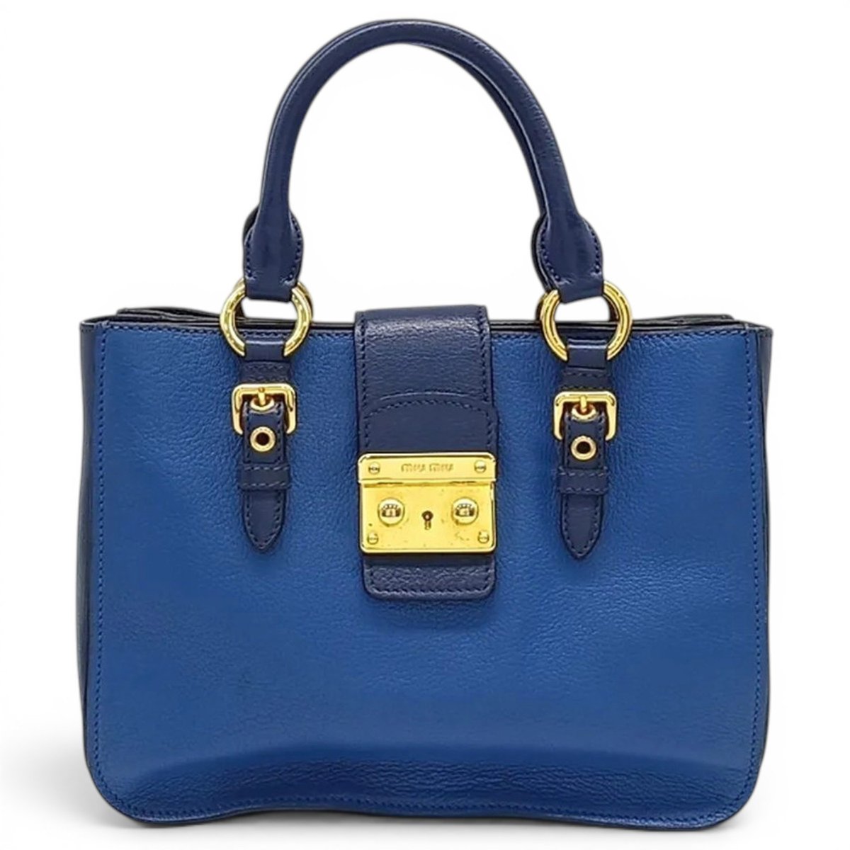Madras leather handbag