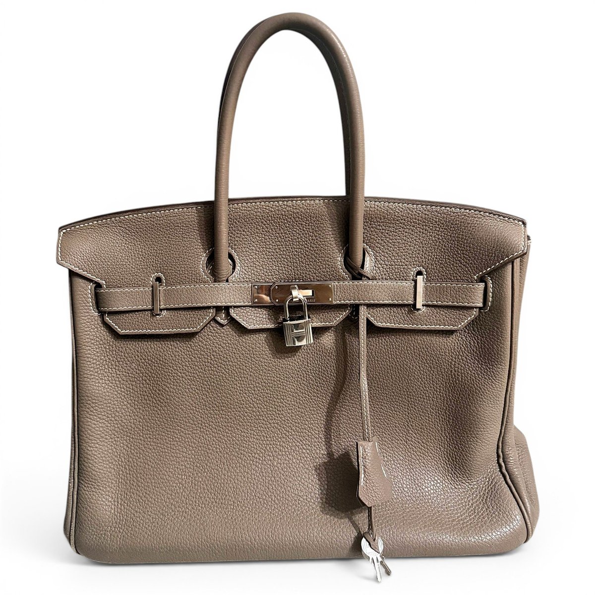 Birkin 35 leather handbag
