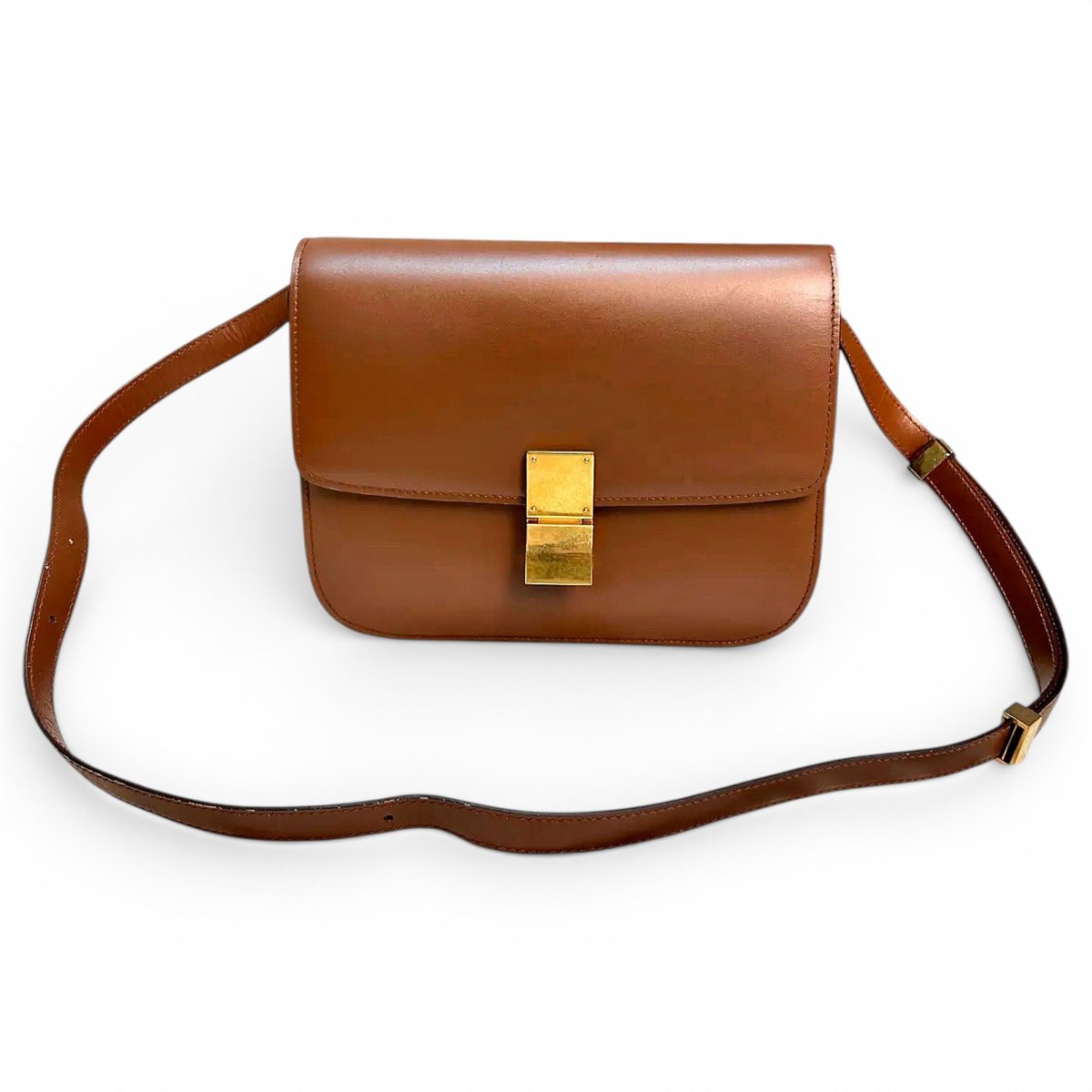 Classic leather crossbody bag
