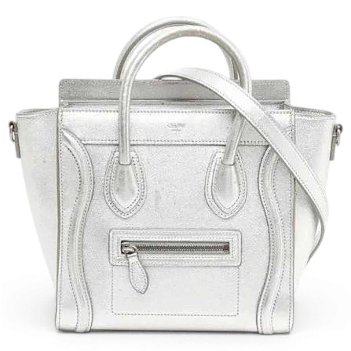 Luggage leather crossbody bag