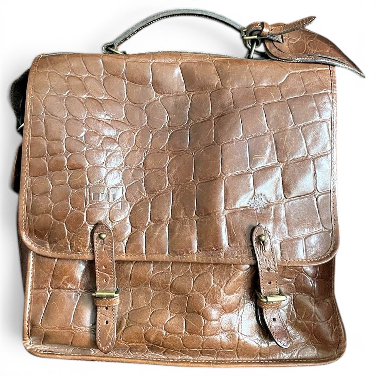Crocodile satchel