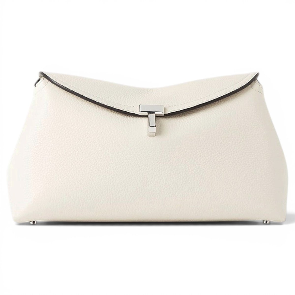 T-Lock leather clutch bag