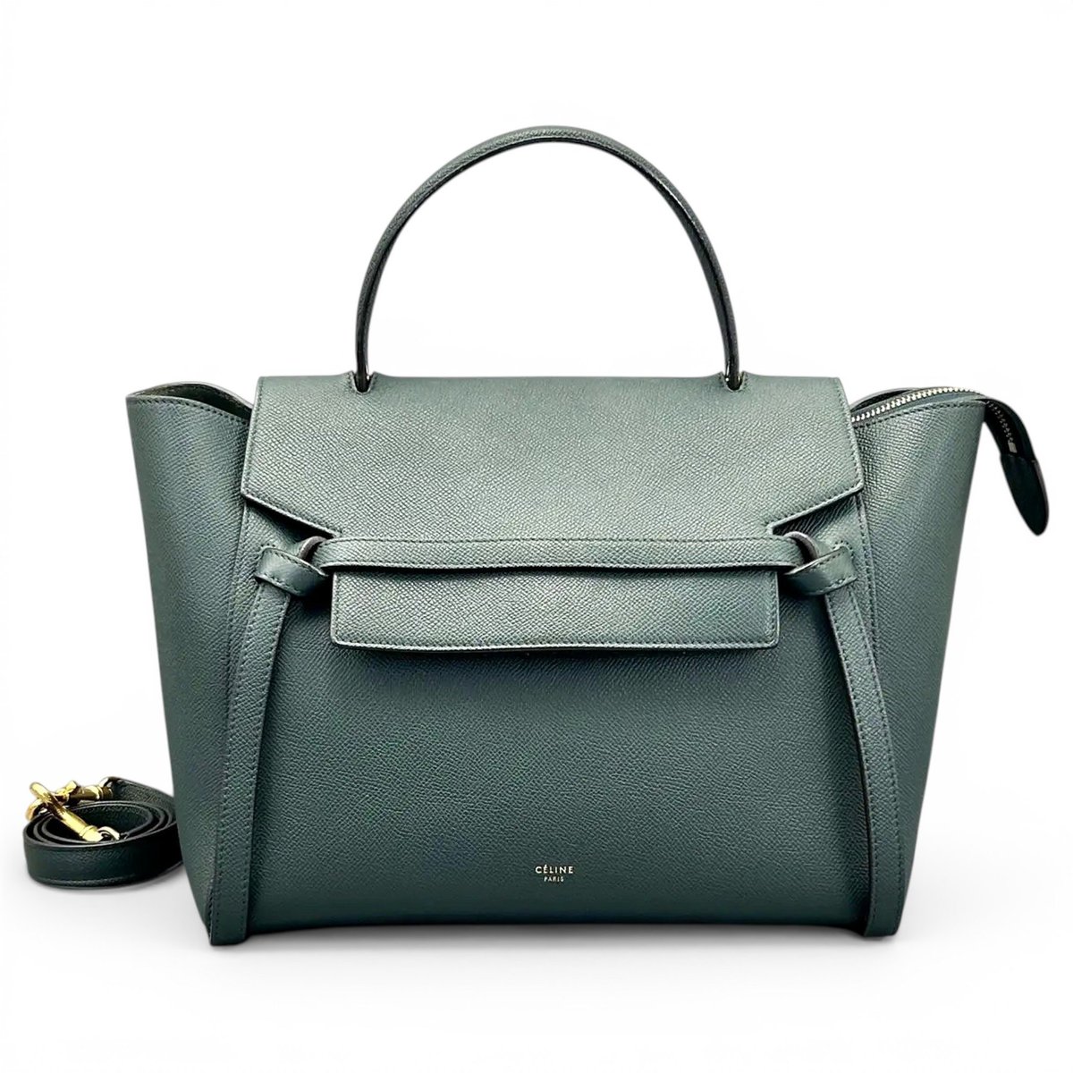 Belt leather handbag