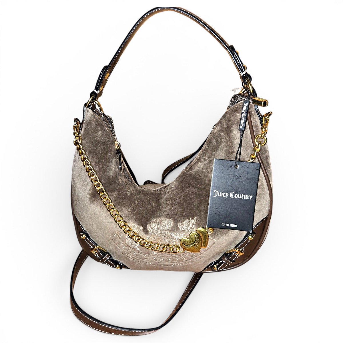 Velvet handbag