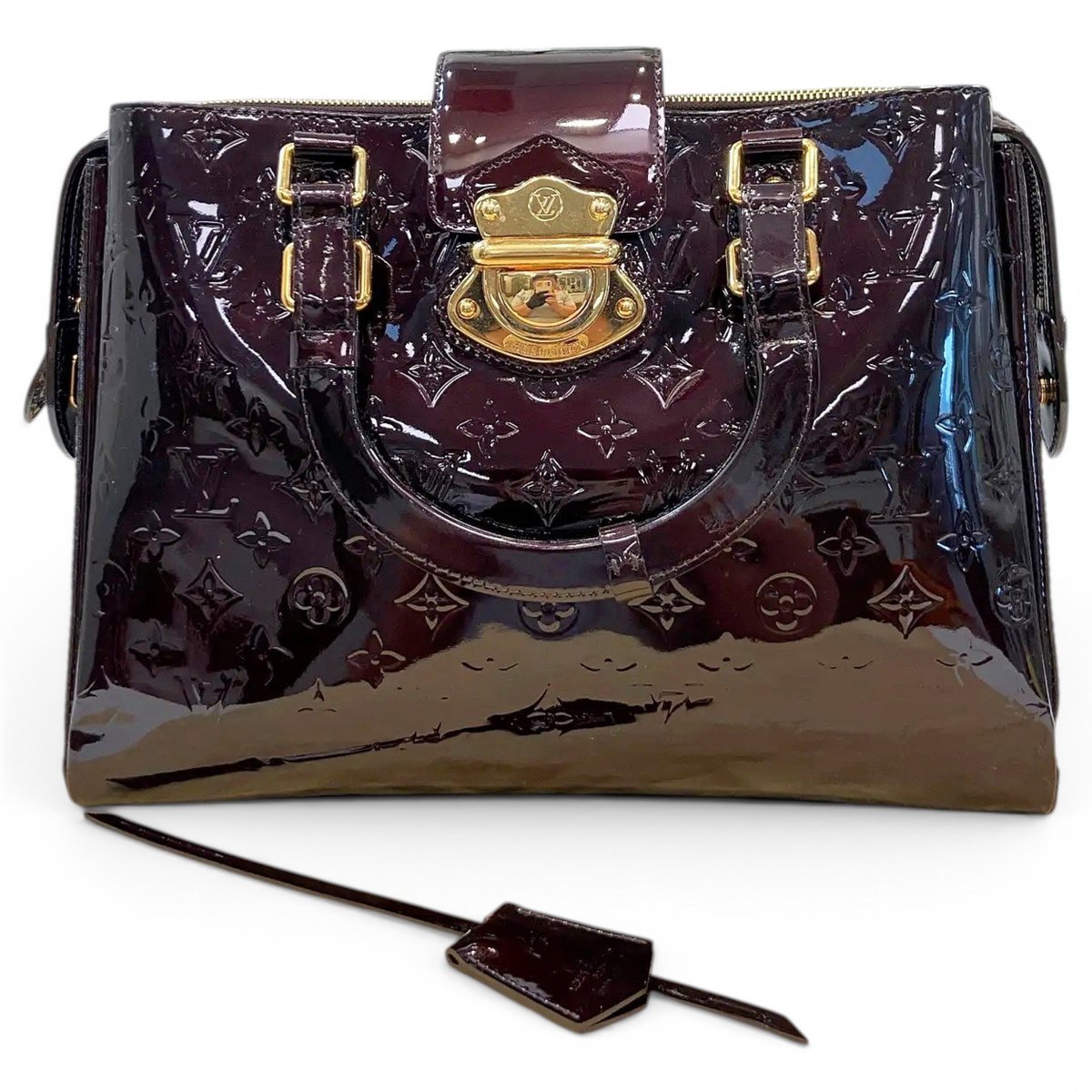 Melrose patent leather handbag
