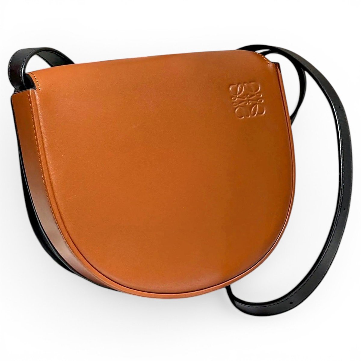 Heel leather crossbody bag
