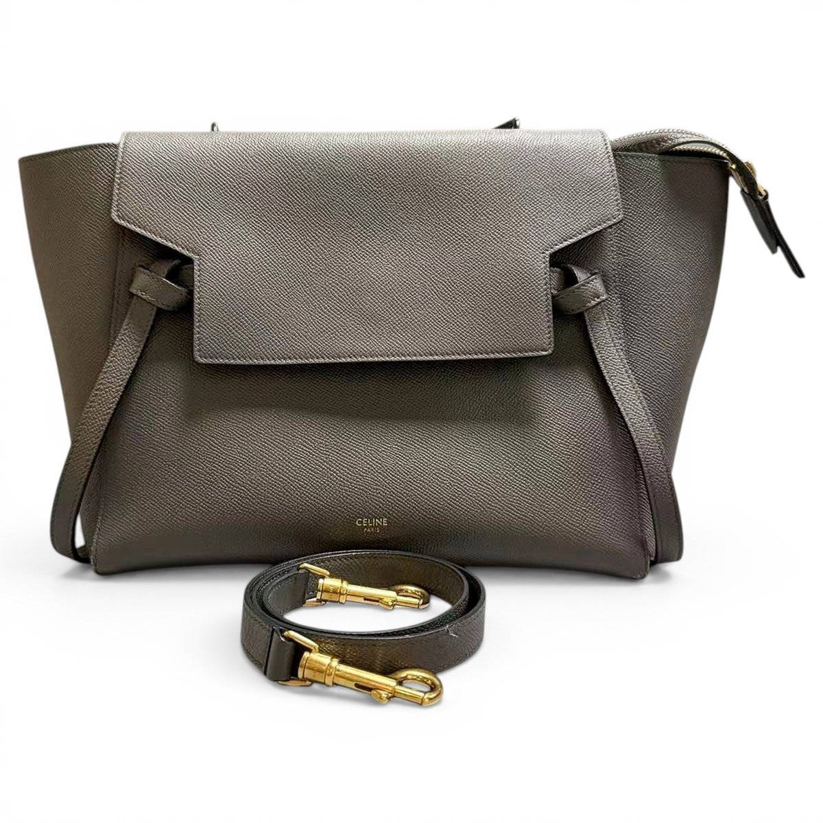 Belt leather handbag