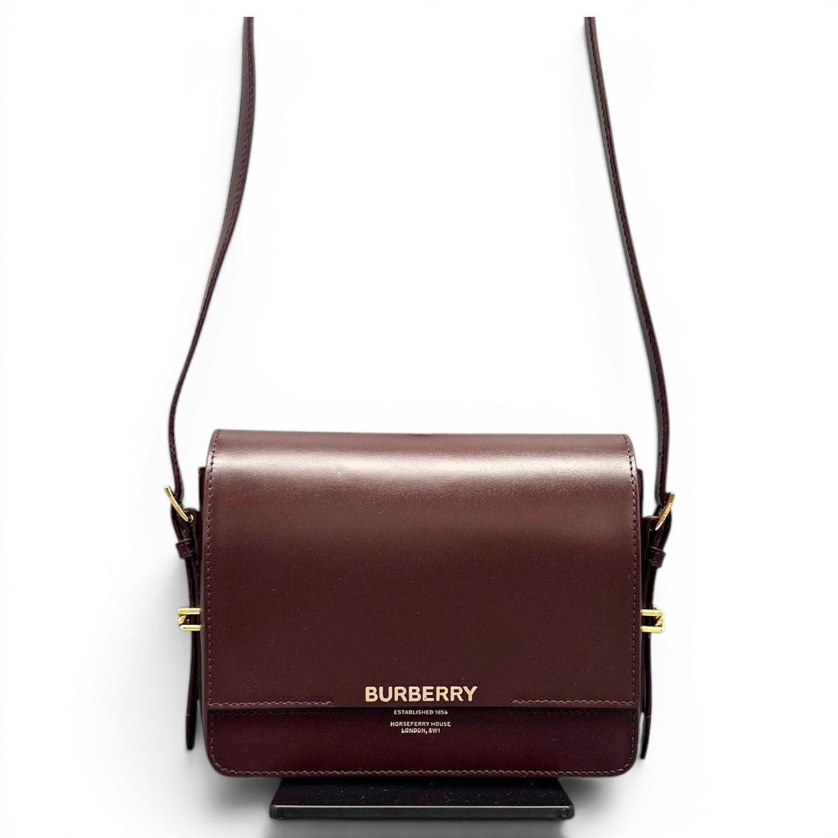 Pocket leather crossbody bag
