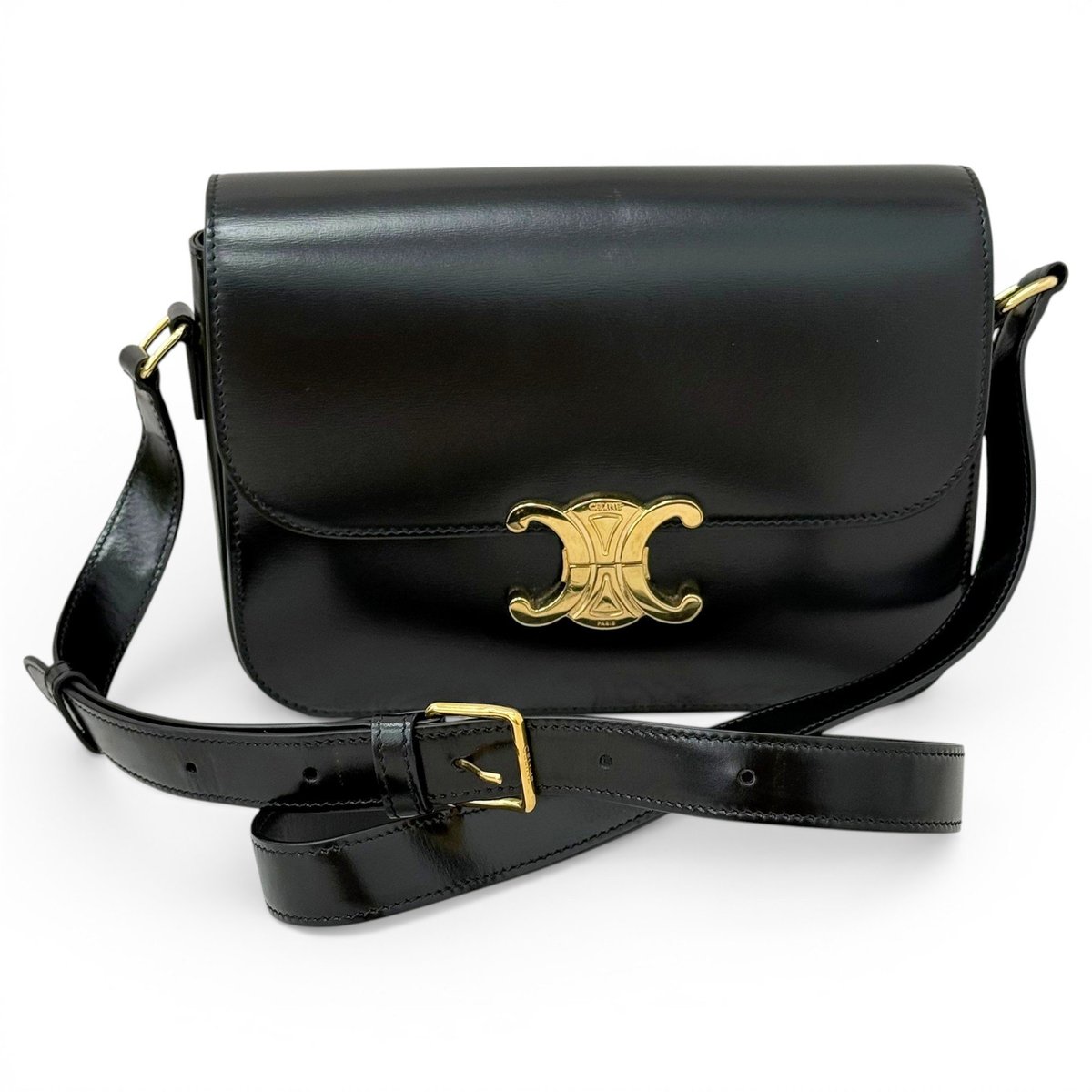 Triomphe leather handbag